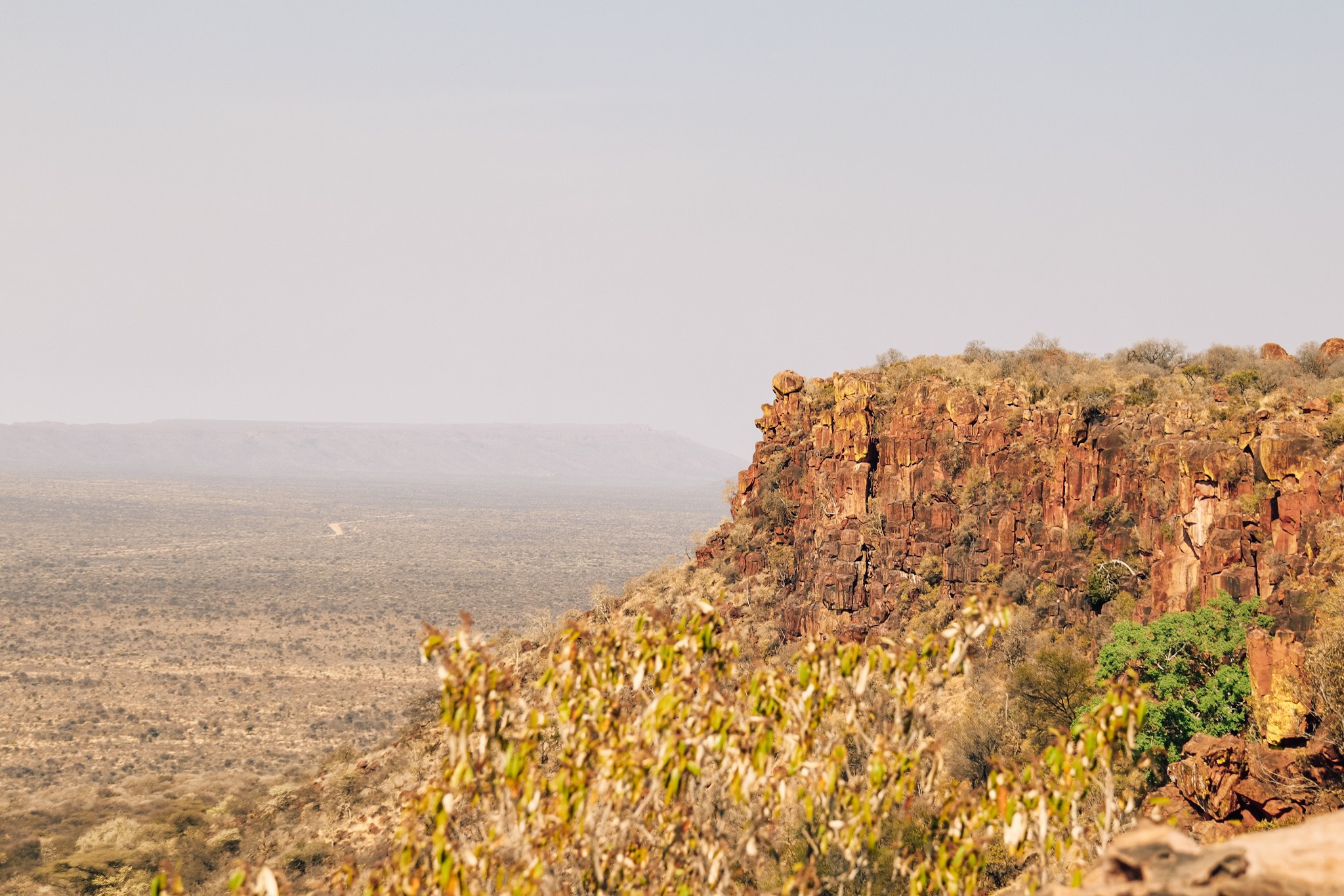 bord du plateau de waterberg